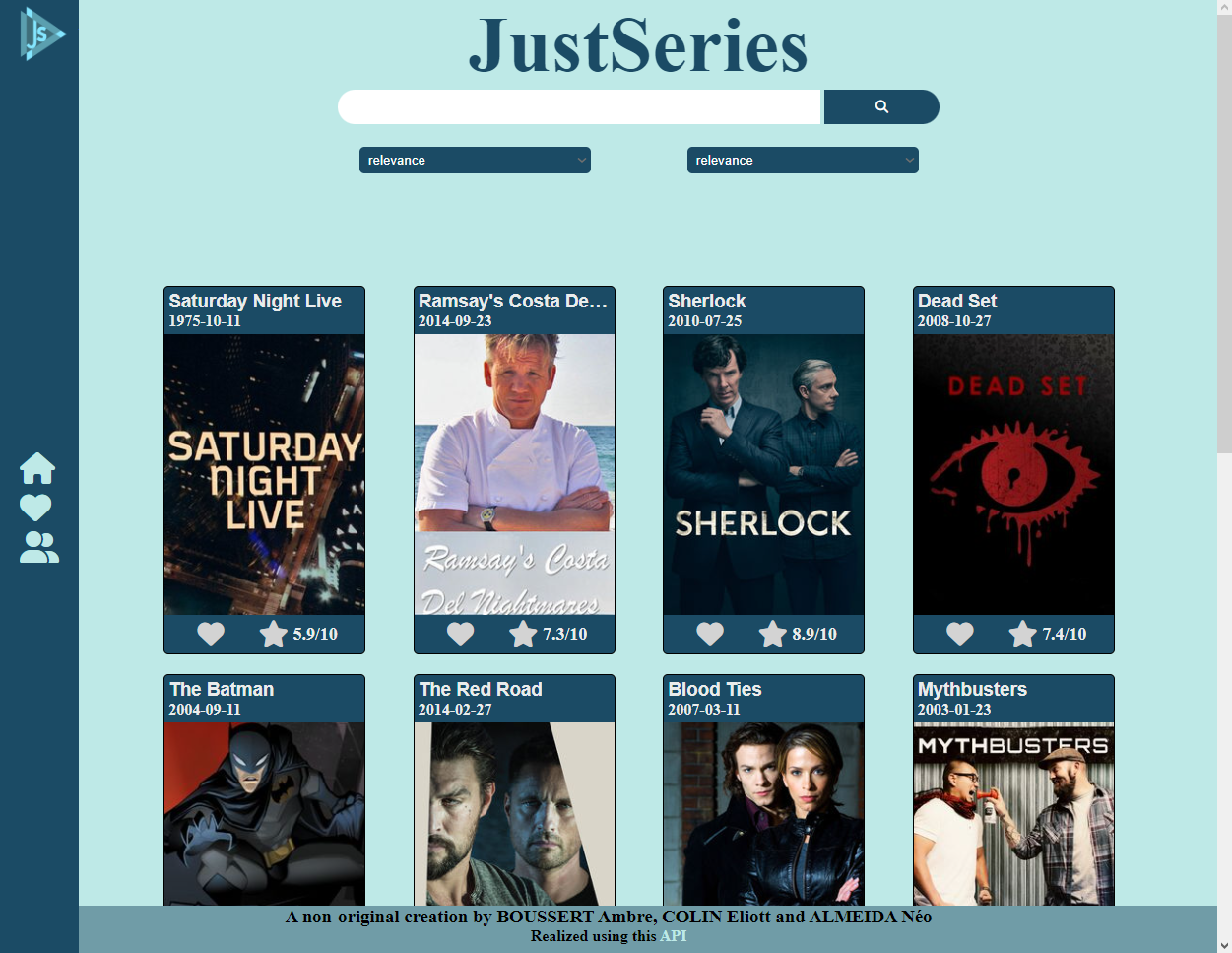 Site web de séries